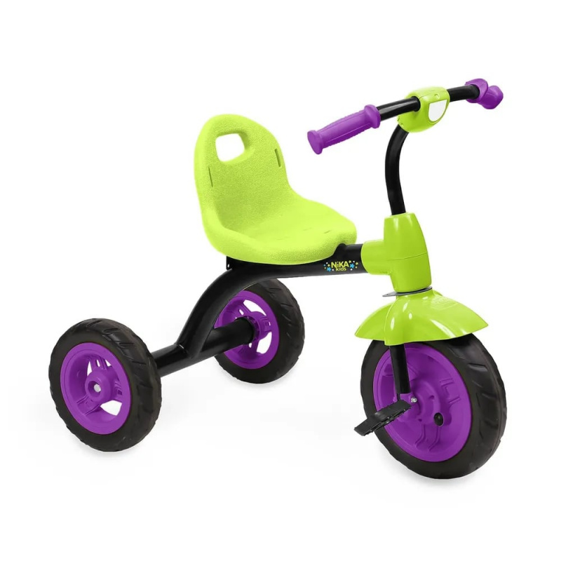Велосипед детский трехколесный ВДН1/6 фиолетовый с лимонным для детей от 1,5 лет.