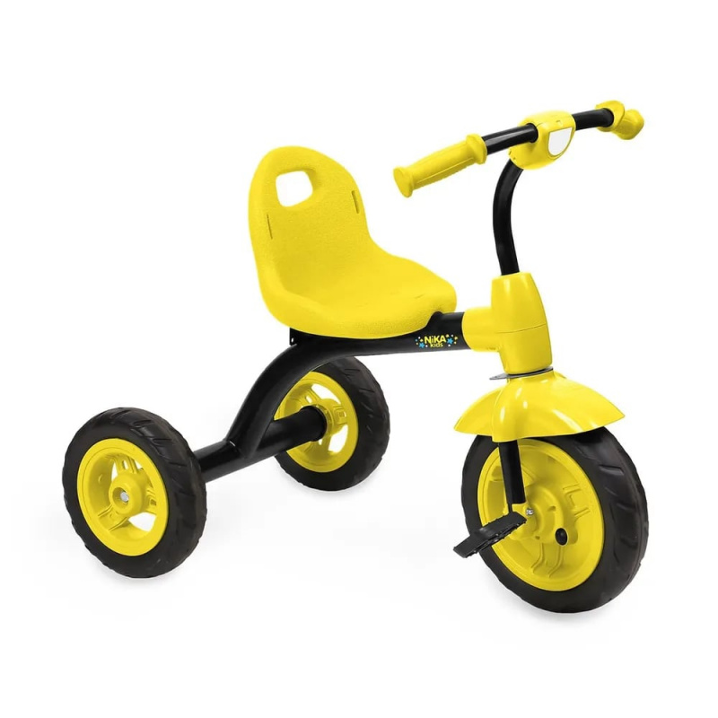 Велосипед детский трехколесный ВДН1/2 черный с желтым для детей от 1,5 лет.