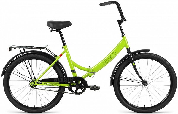 Велосипед ALTAIR CITY 24 рама 16" зеленый/серый