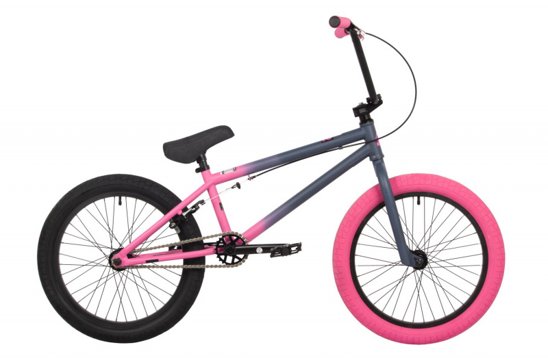 Велосипед трюковой 20" BMX Novatrack JUPITER тёмно серо-розовый, сталь, рама 20"