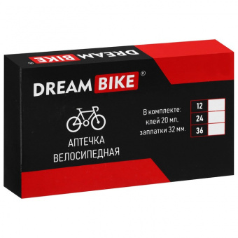 Аптечка велосипедная Dream Bike 24 заплаток